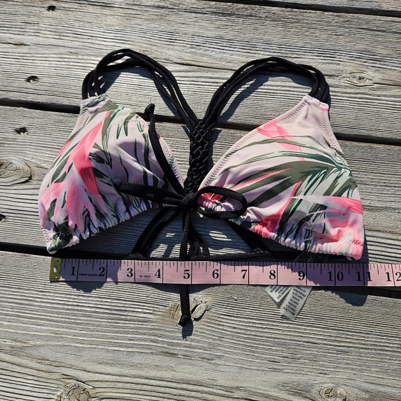 Pink Tropical Palm Bikini main image 1